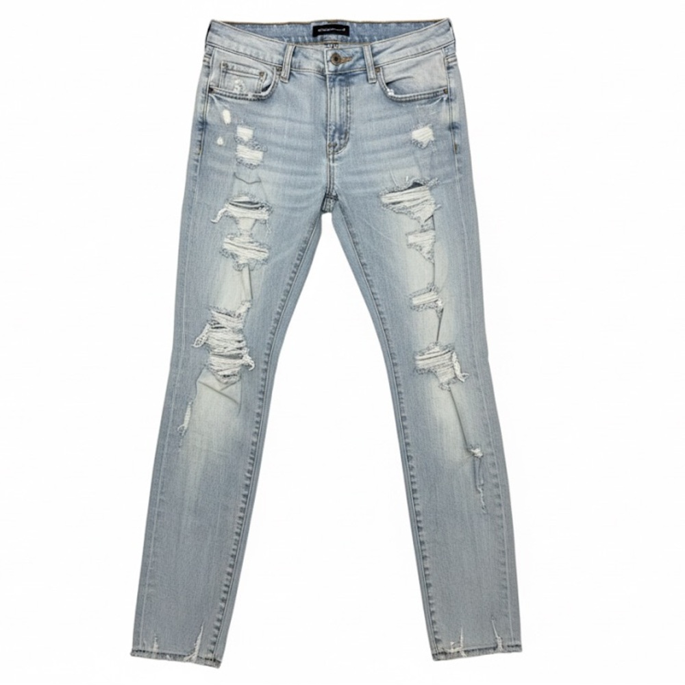 Aeropostale Light Blue Distressed Skinny Jeans